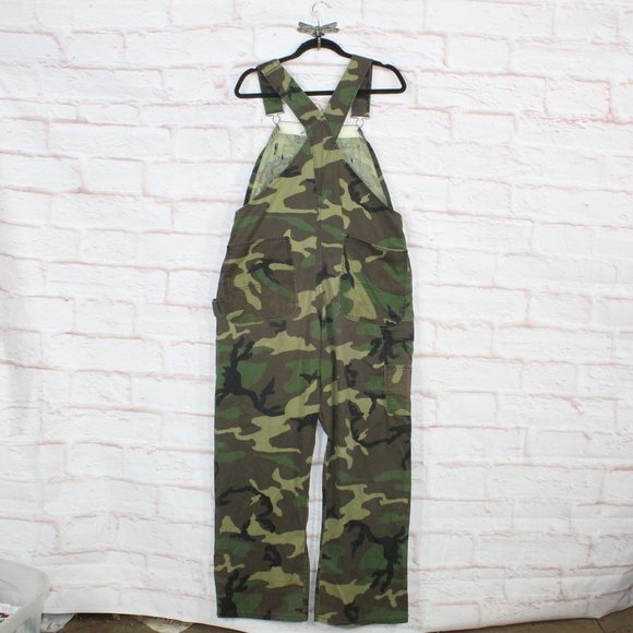 *Unbranded Green 100% Cotton Camouflage Overall Size 36 - Picture 4 of 8